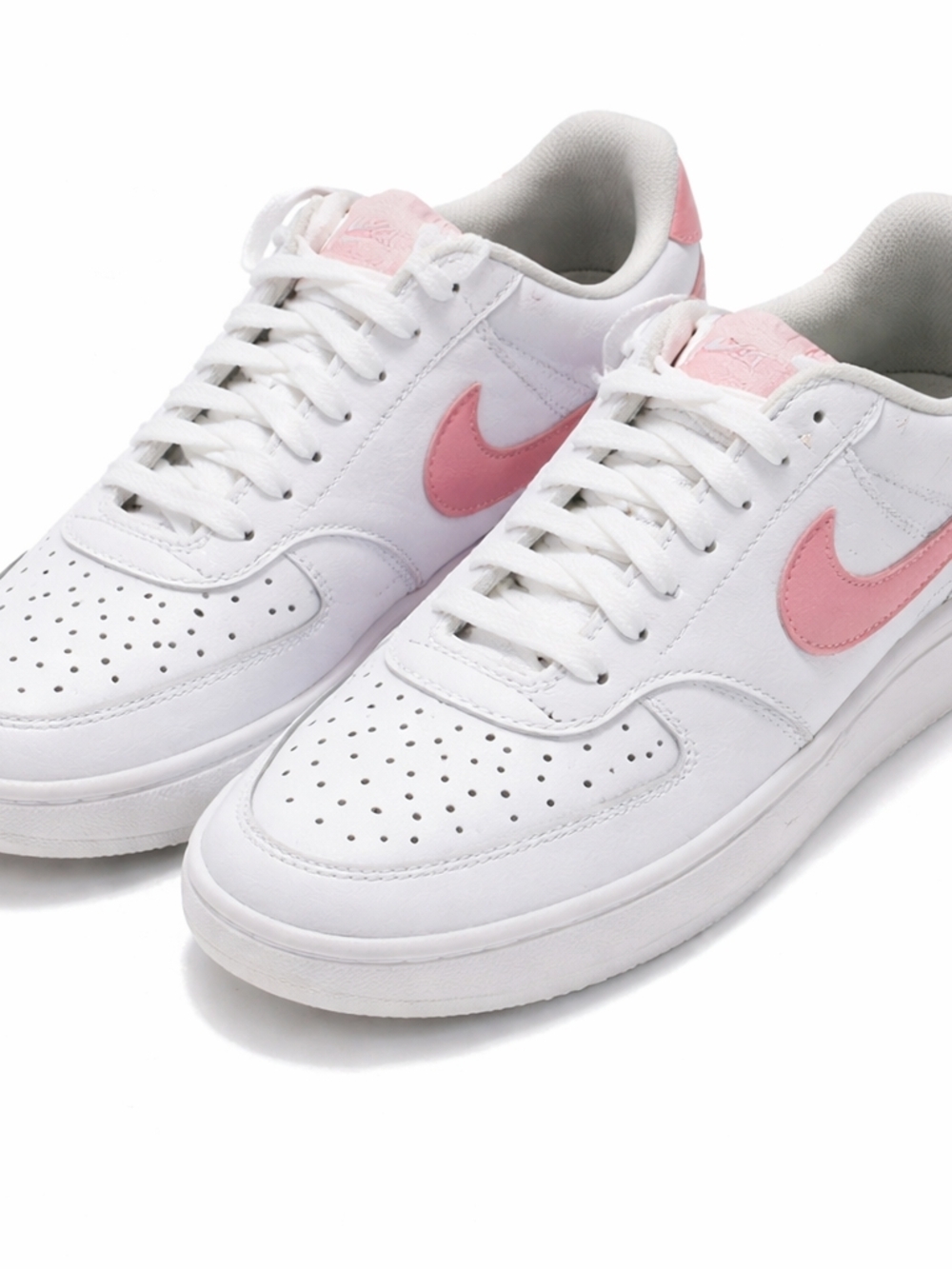 Nike Court Vision Low Sneakers Women’s Size 6.0 White Pink Casual Trendy - Picture 2 of 13